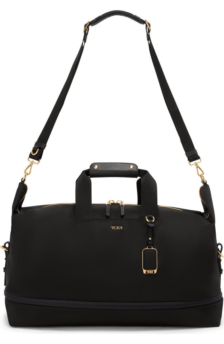 TUMI Rhys Expandable Duffel, Alternate, color, Black/ Gold