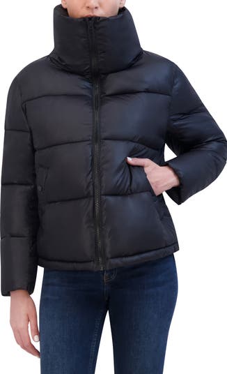★ JEANS★ W SHORT-LENGTH STAND COLLAR PUFFER Hudson Jeans Ultra Lightweight Stand Collar Puffer Jacket