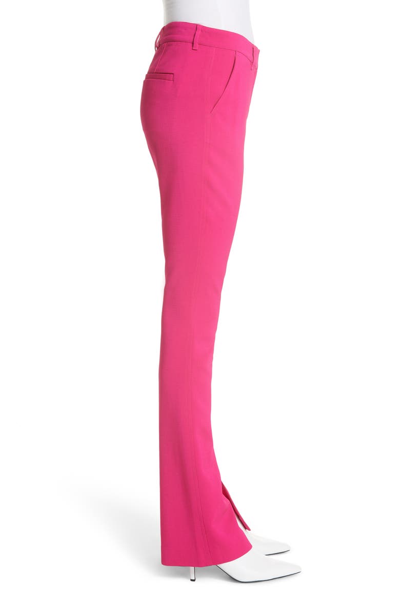 Javier Split Hem Pants, Alternate, color, FLURO PINK