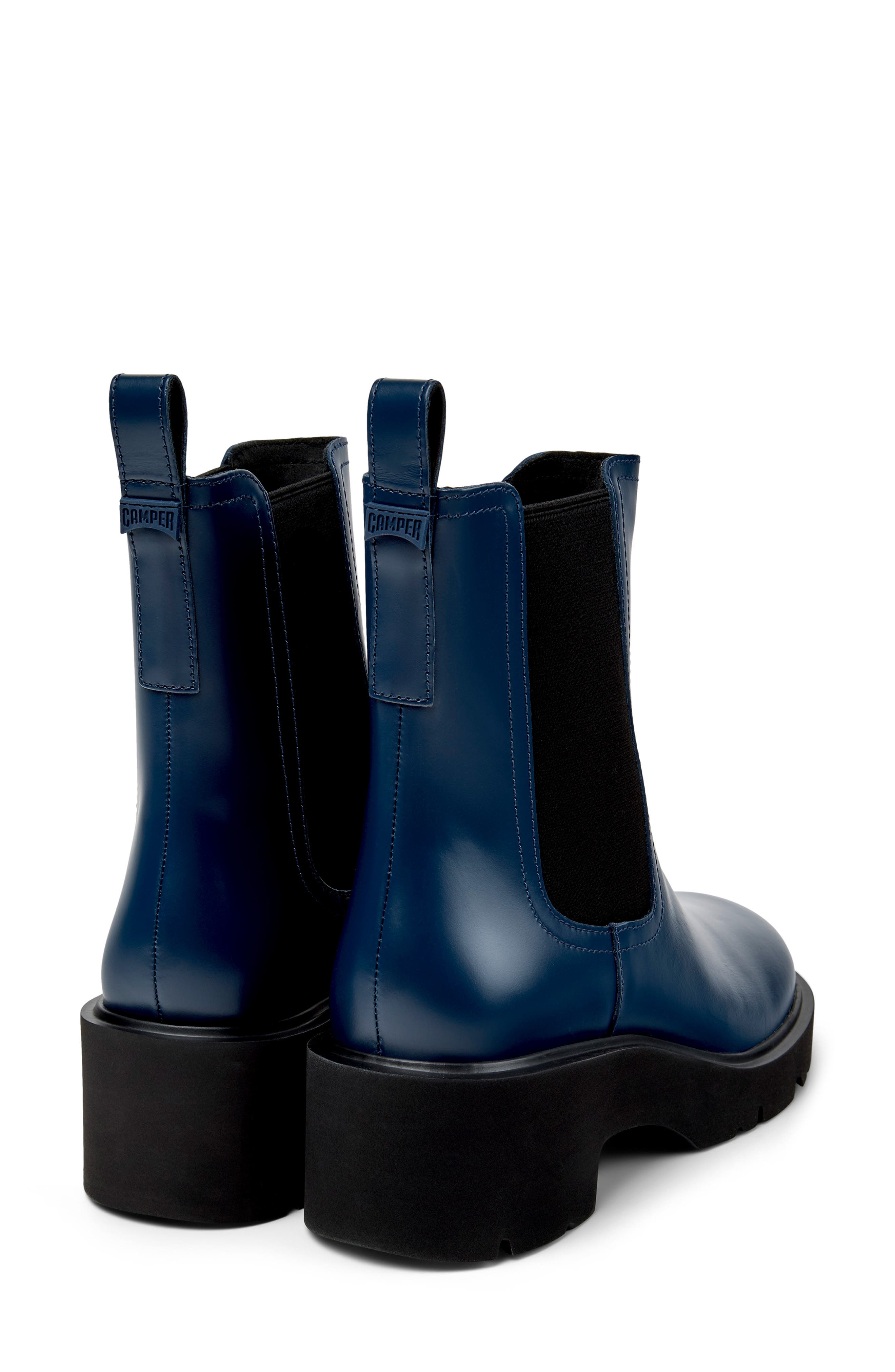 Camper Milah Platform Chelsea Boot, Alternate, color, Dark Blue