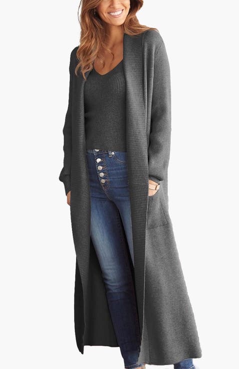 Women's Long Knit Cardigan