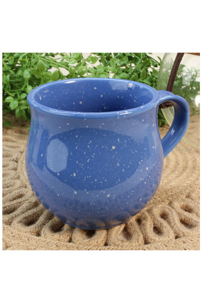 Set of 4 Belly Speckle Mugs, Alternate, color, BLUE