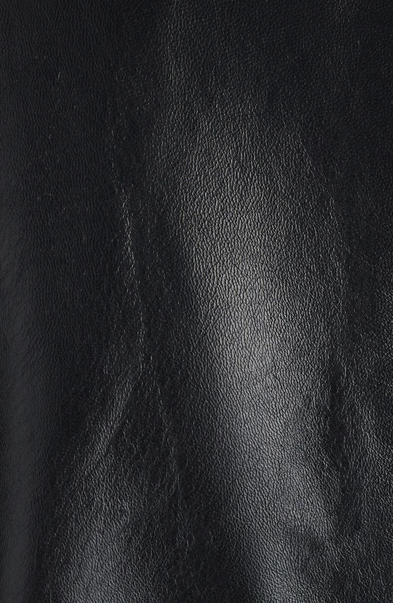 Chloé Belted Leather Jacket, Alternate, color, 