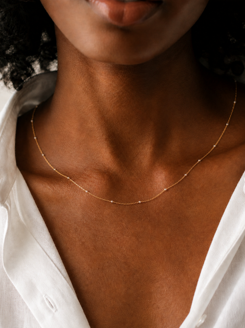 Able June Satellite Necklace In Multi