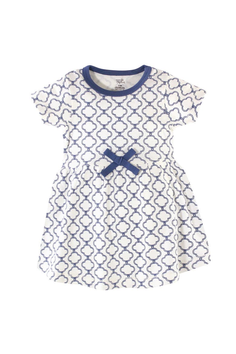 Organic Cotton Short-sleeve And Long-sleeve Dresses, Alternate, color, Blue Elephant