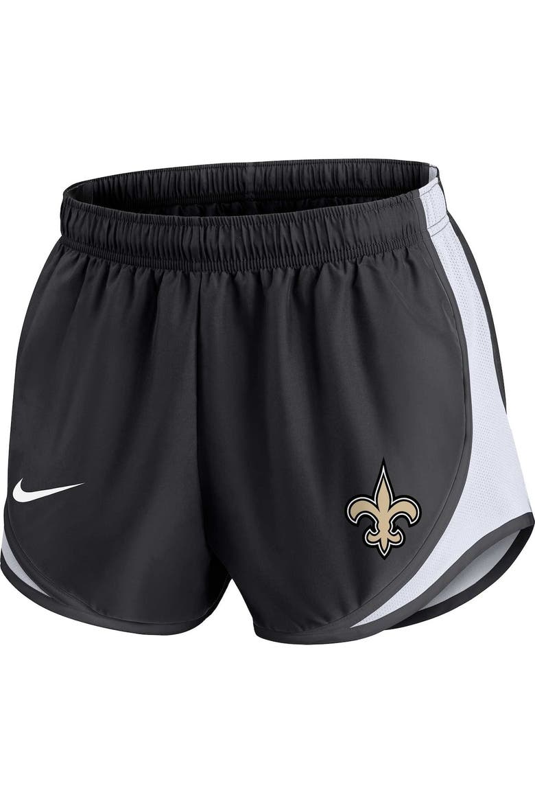 Women's Nike Black New Orleans Saints Plus Size Tempo Shorts, Alternate, color, Black