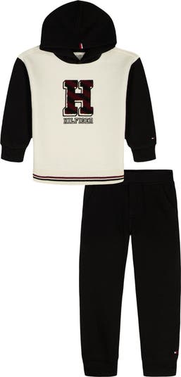 Embroidered Logo Fleece Hoodie & Joggers Set