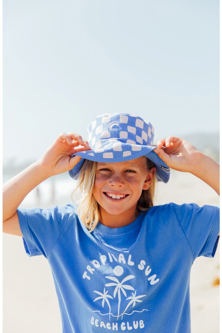 Kids' Reversible Bucket Hat, Alternate, color, MARINA BLUE