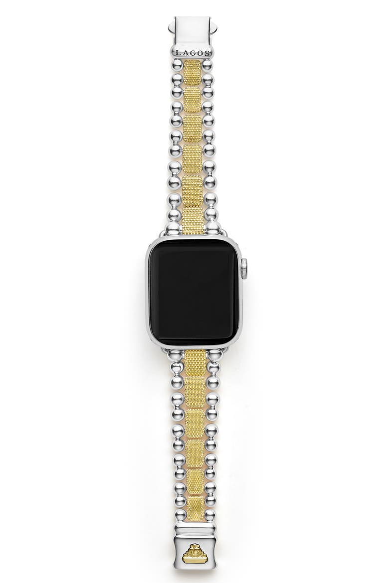Smart Caviar Lux Apple Watch® Watchband, Alternate, color, GOLD/ SILVER