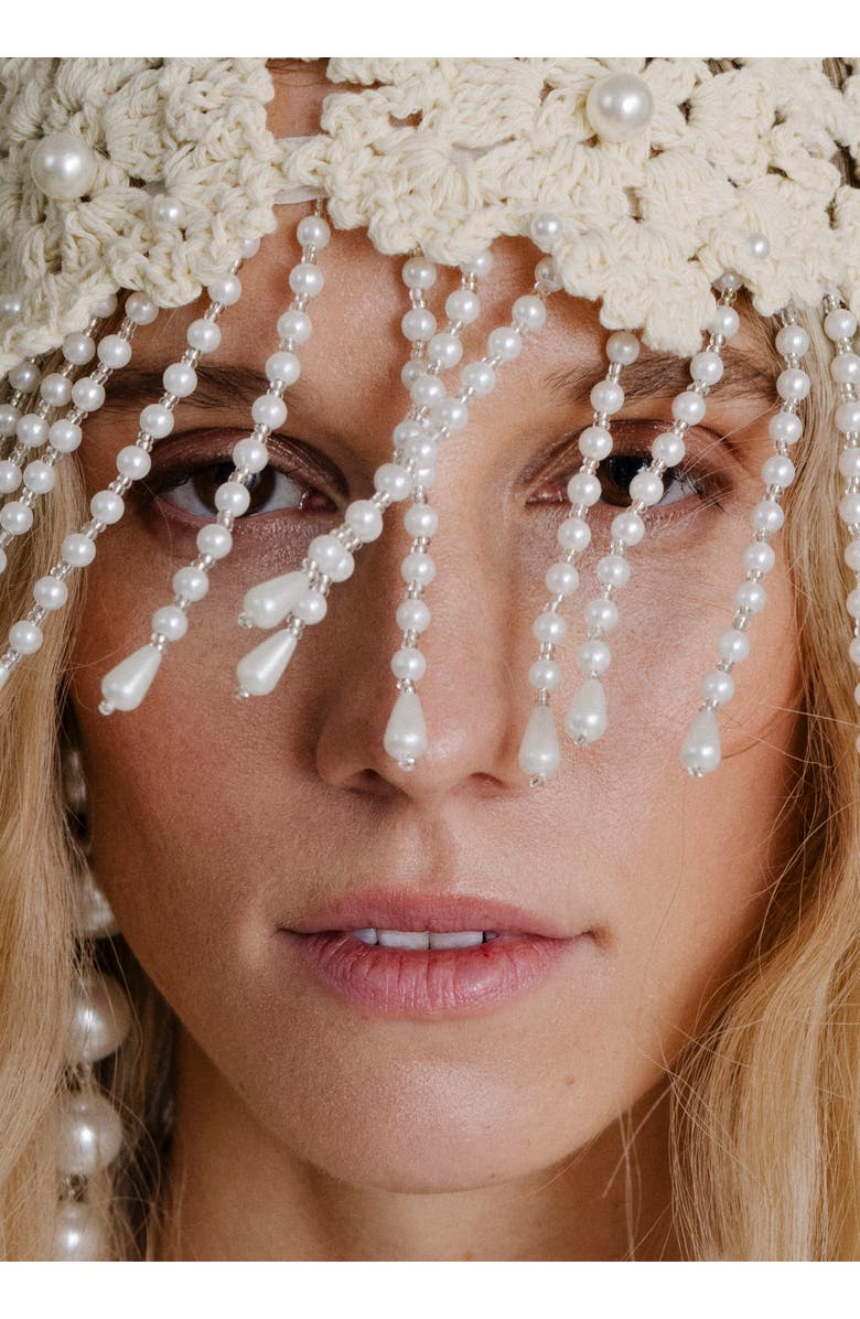 Alas Vintage Headpiece Bridal, Alternate, color, Cream