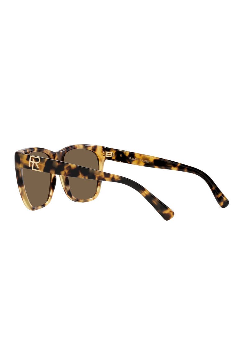 57mm Square Sunglasses, Alternate, color, HAVANA