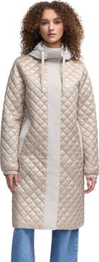 Pajar Peridot Diamond Quilted Longline Shacket