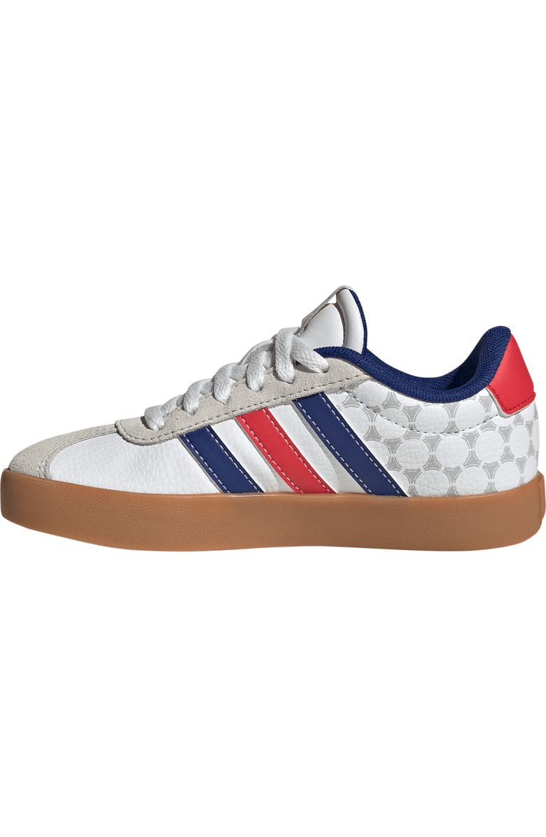 adidas Kids' VL Court 3.0 Sneaker, Alternate, color, White/ Pure Ruby/ Ink