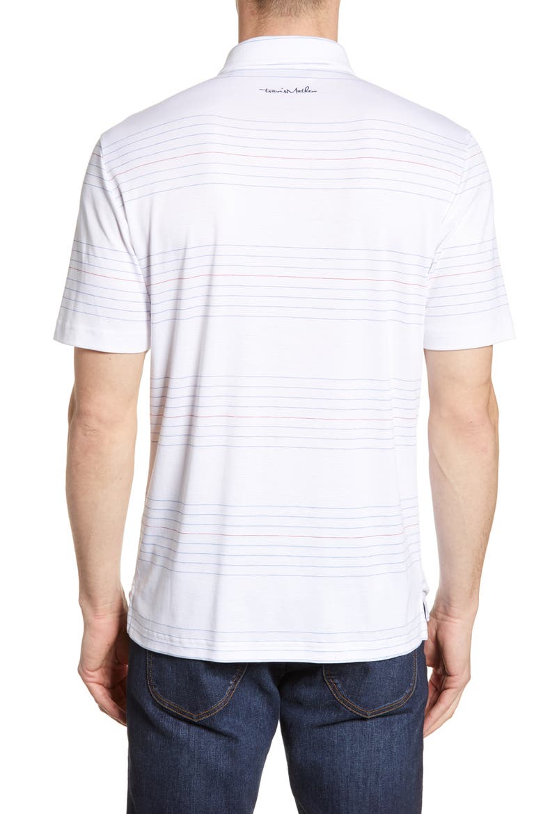 Gooden Regular Fit Stripe Polo, Alternate, color, WHITE