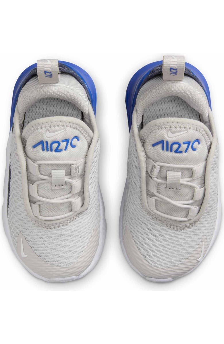 Nike Kids' Air Max 270 Sneaker, Alternate, color, Vast Grey/ Hyper Royal/ Blue