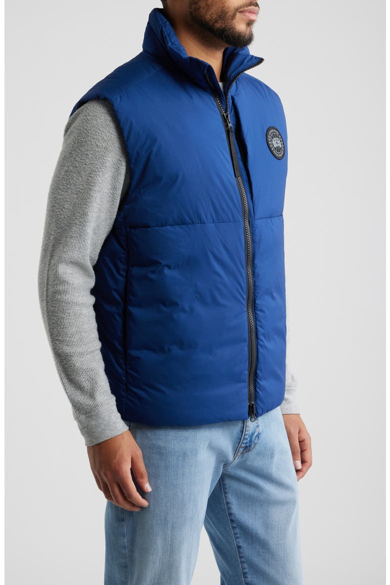 Lodge Packable 750 Fill Power Down Vest, Alternate, color, OXFORD NAVY - MARINE OXFORD