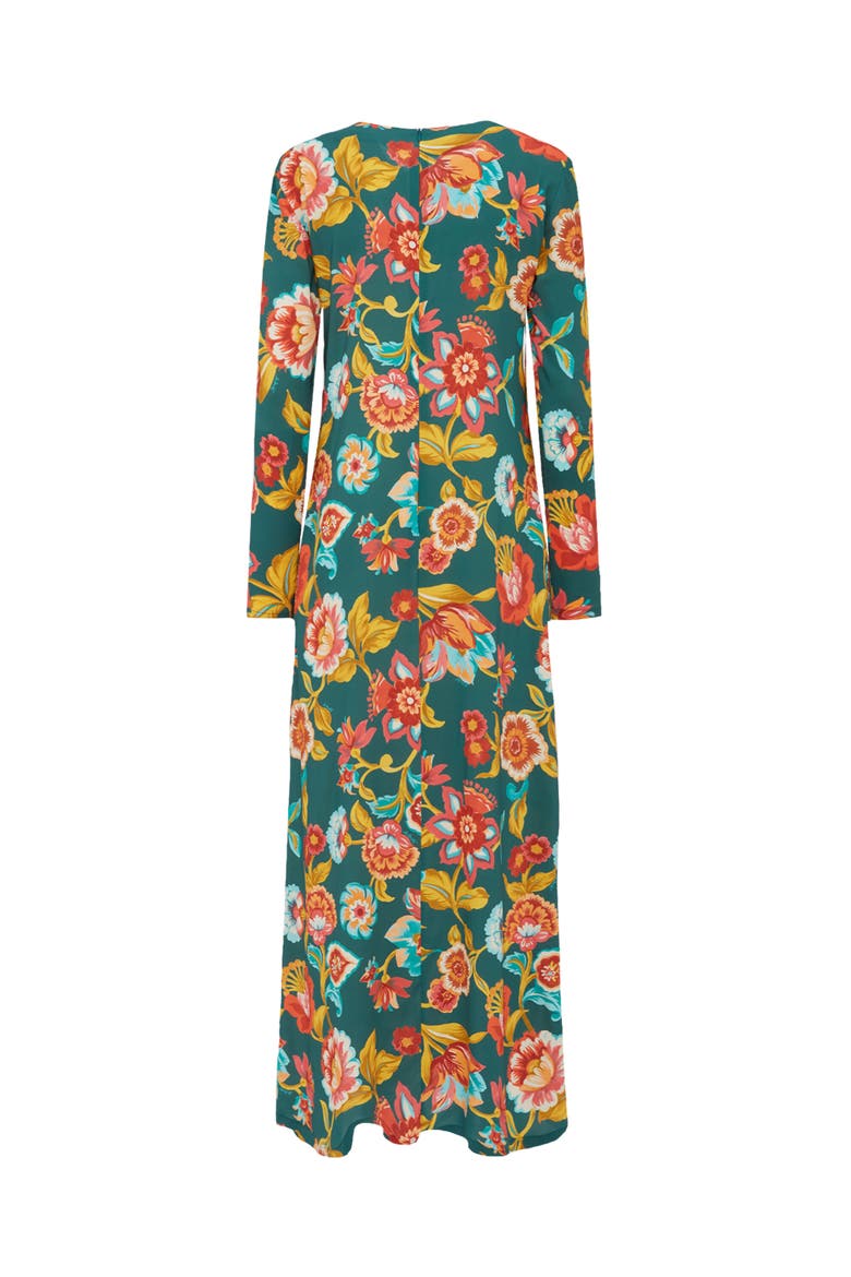 Long Sleeve Swing Dress Hottie Emerald, Alternate, color, Hottie Emerald