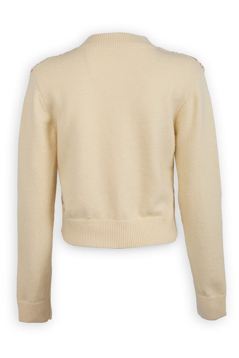 Flora Sketch Cardigan, Alternate, color, IVORY