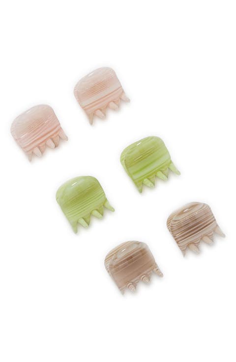 Assorted 6-Pack Micro Claw Clips