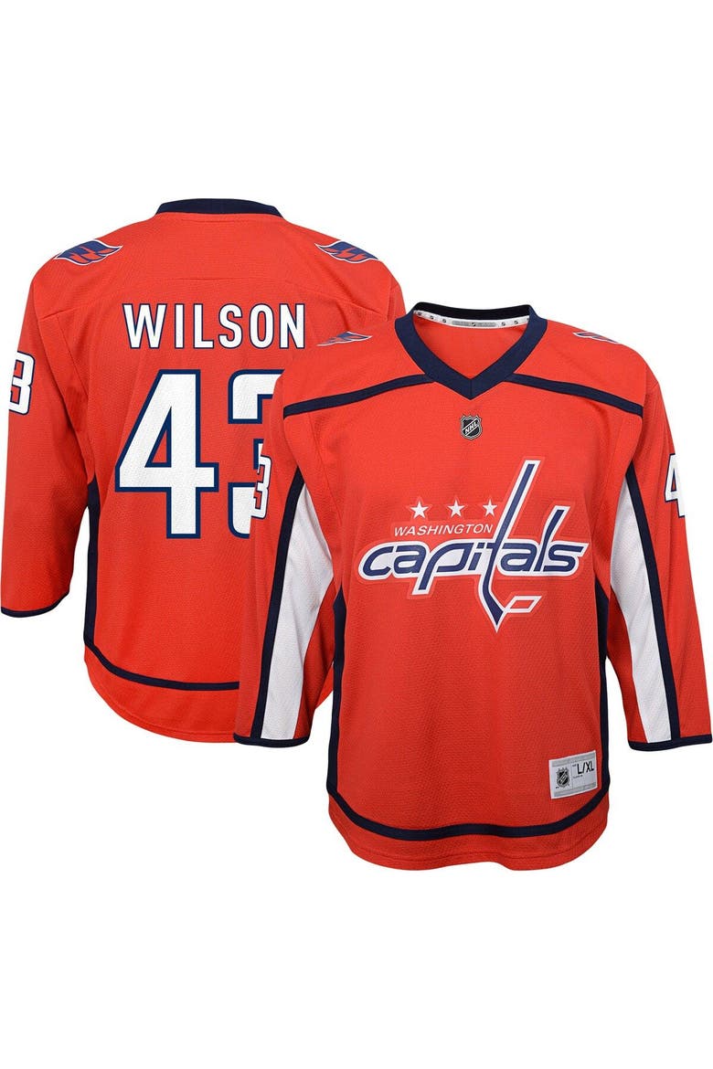 Youth Tom Wilson Red Washington Capitals Home Replica Player Jersey, Main, color, Red
