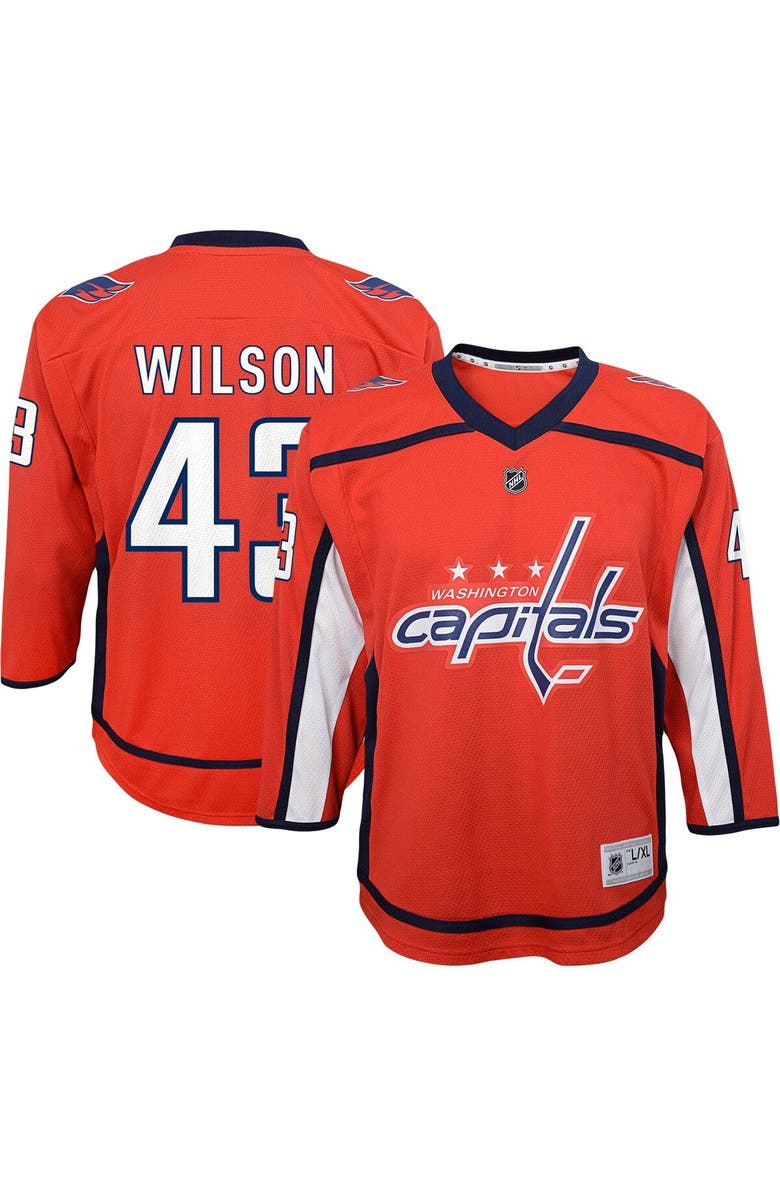 Outerstuff Youth Tom Wilson Red Washington Capitals Home Replica Player Jersey, Main, color, Red