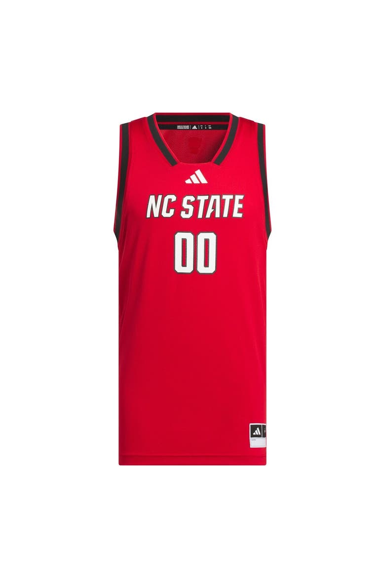 Men's adidas #00 Red NC State Wolfpack Replica Swingman Jersey, Alternate, color, Red