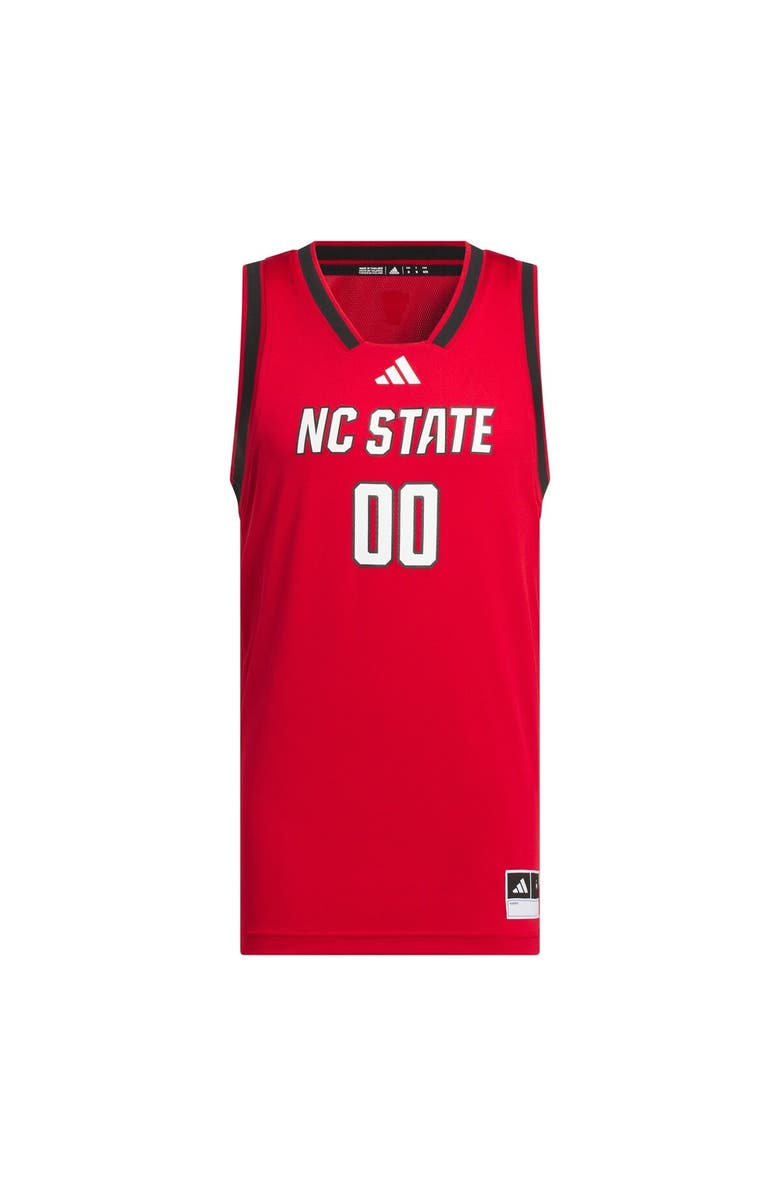 adidas Men's adidas #00 Red NC State Wolfpack Replica Swingman Jersey, Alternate, color, Red