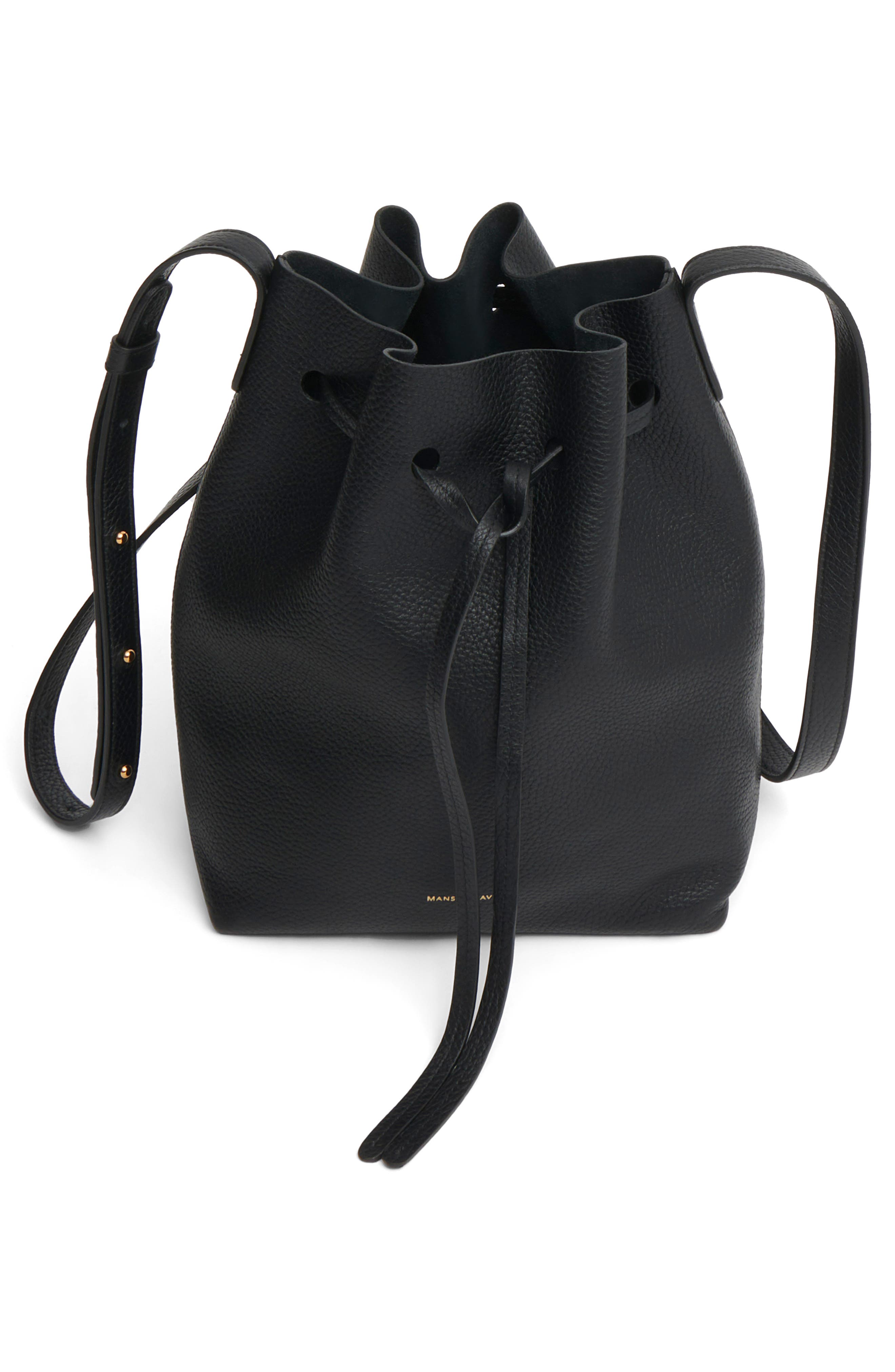 Mansur Gavriel Mini Soft Leather Bucket Bag, Alternate, color, 