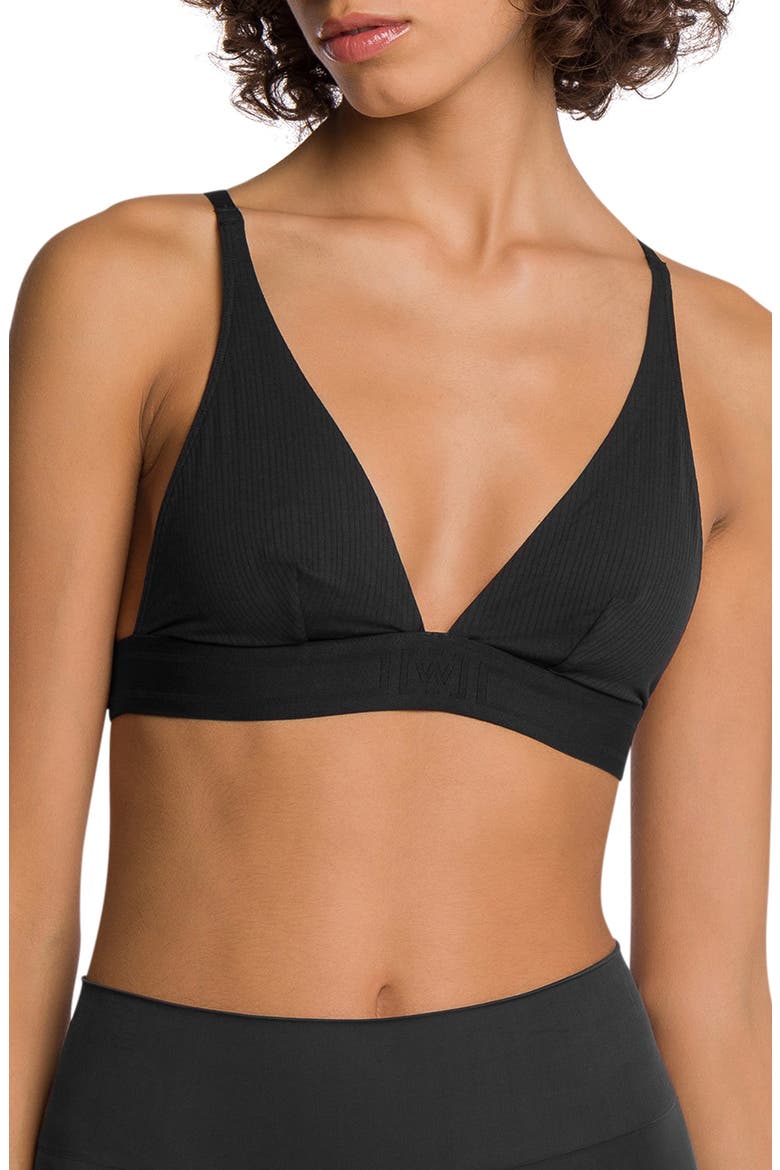 Beauty Triangle Bralette, Main, color, 000 BLACK