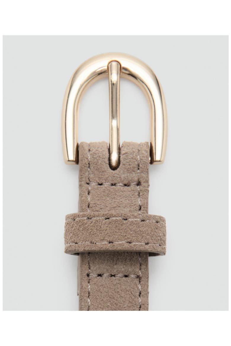 Skinny Suede Belt, Alternate, color, MEDIUM BROWN