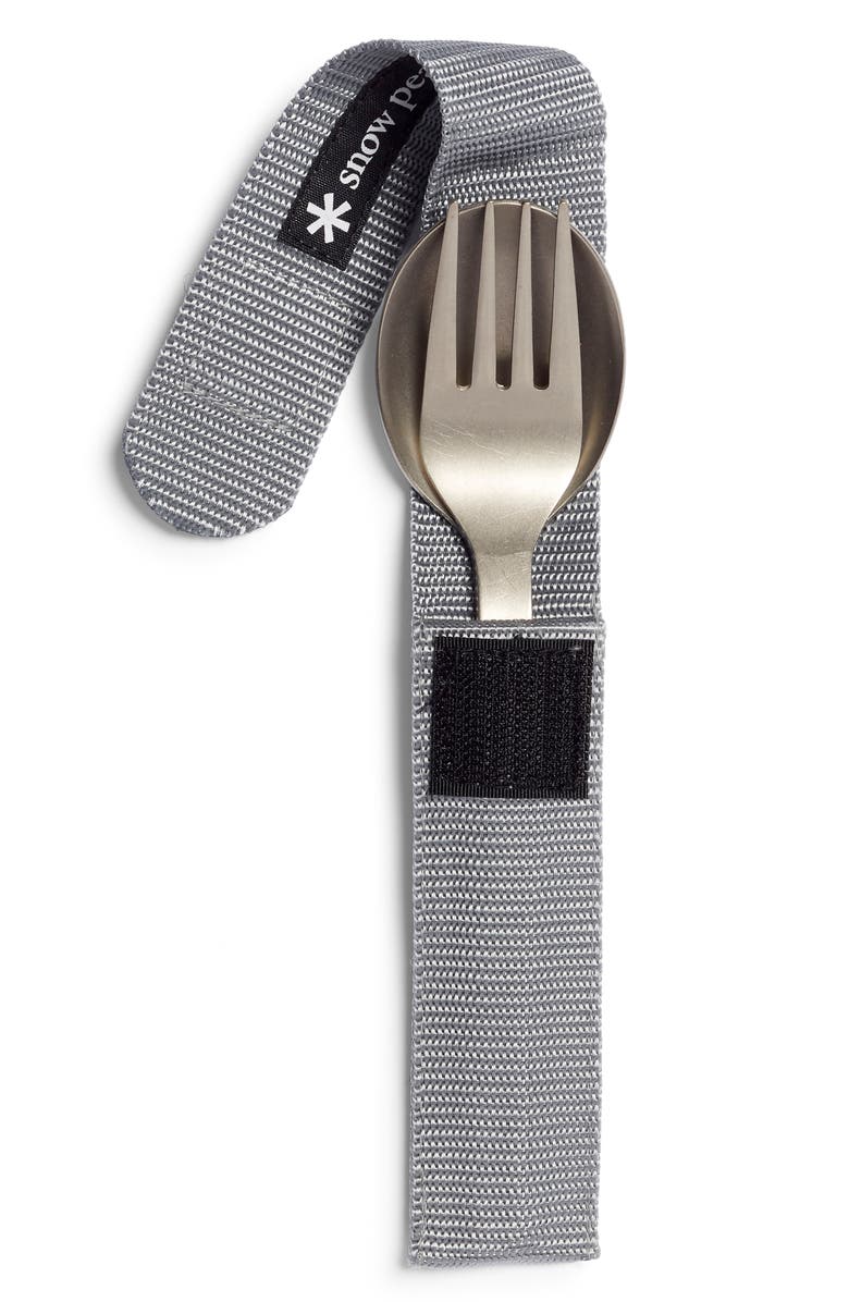 Snow Peak Titanium Fork & Spoon Set, Alternate, color, 