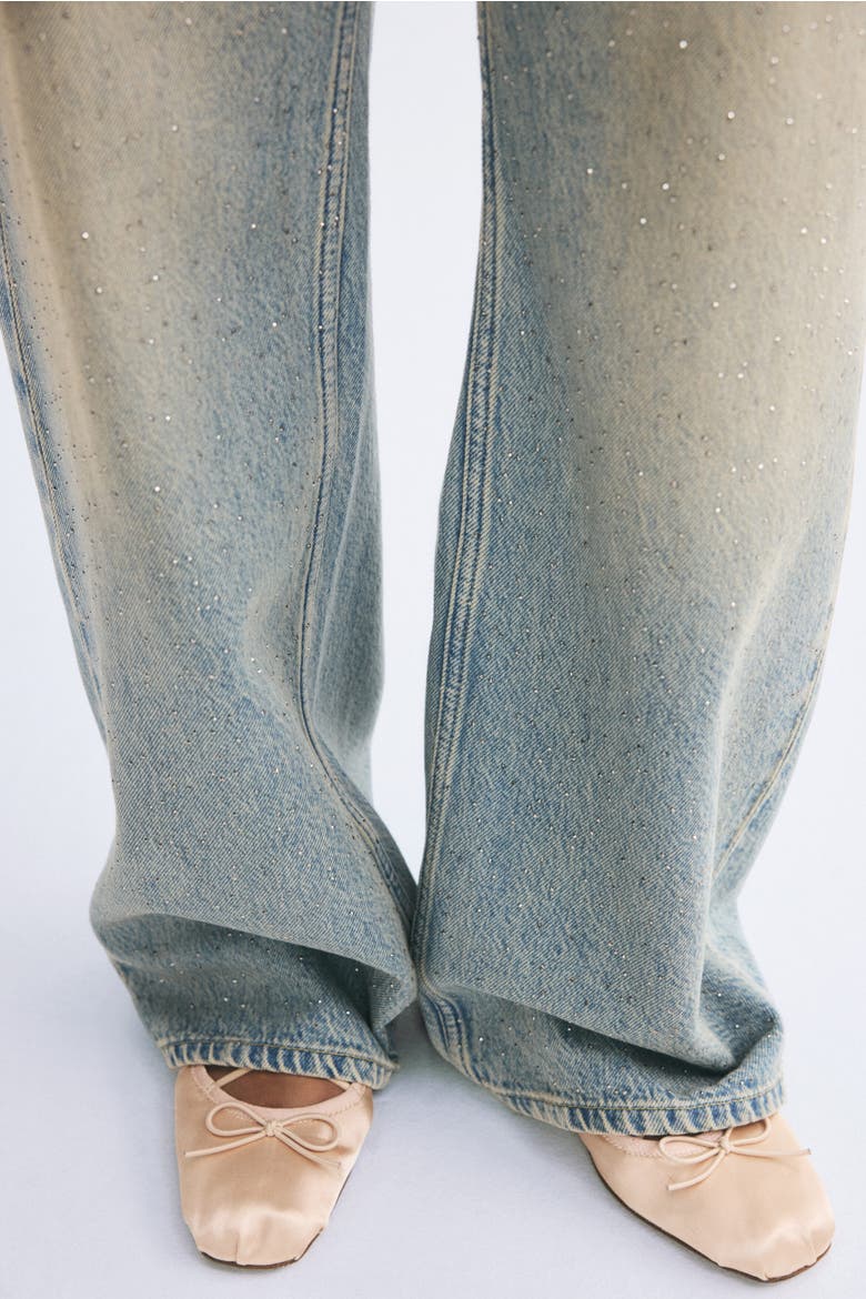 Straight Regular-waist Jeans, Alternate, color, Denim blue