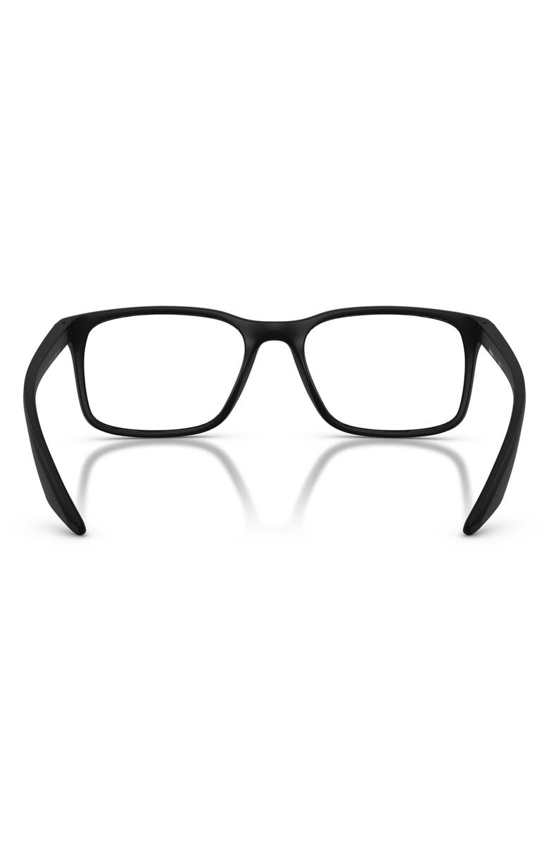 Prada Linea Rossa 54mm Pillow Optical Glasses, Alternate, color, Matte Black