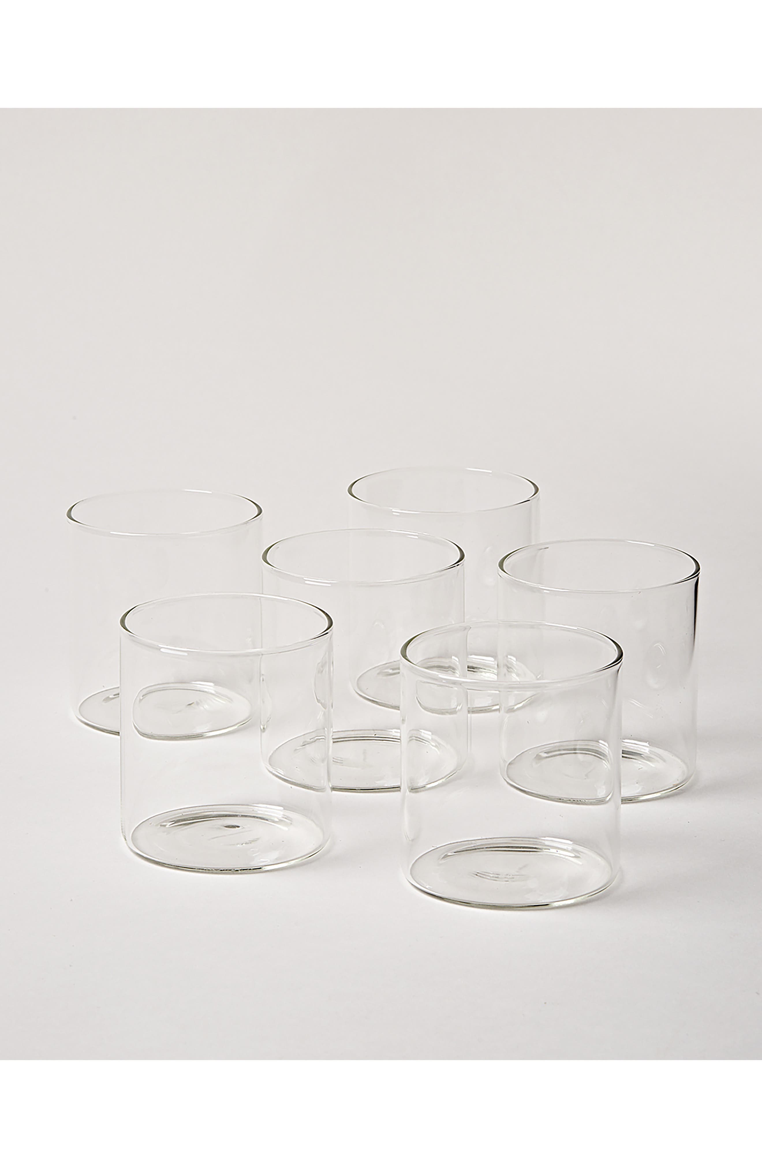 Farmhouse Pottery Silo Set of 6 Juice Glasses in Clear 