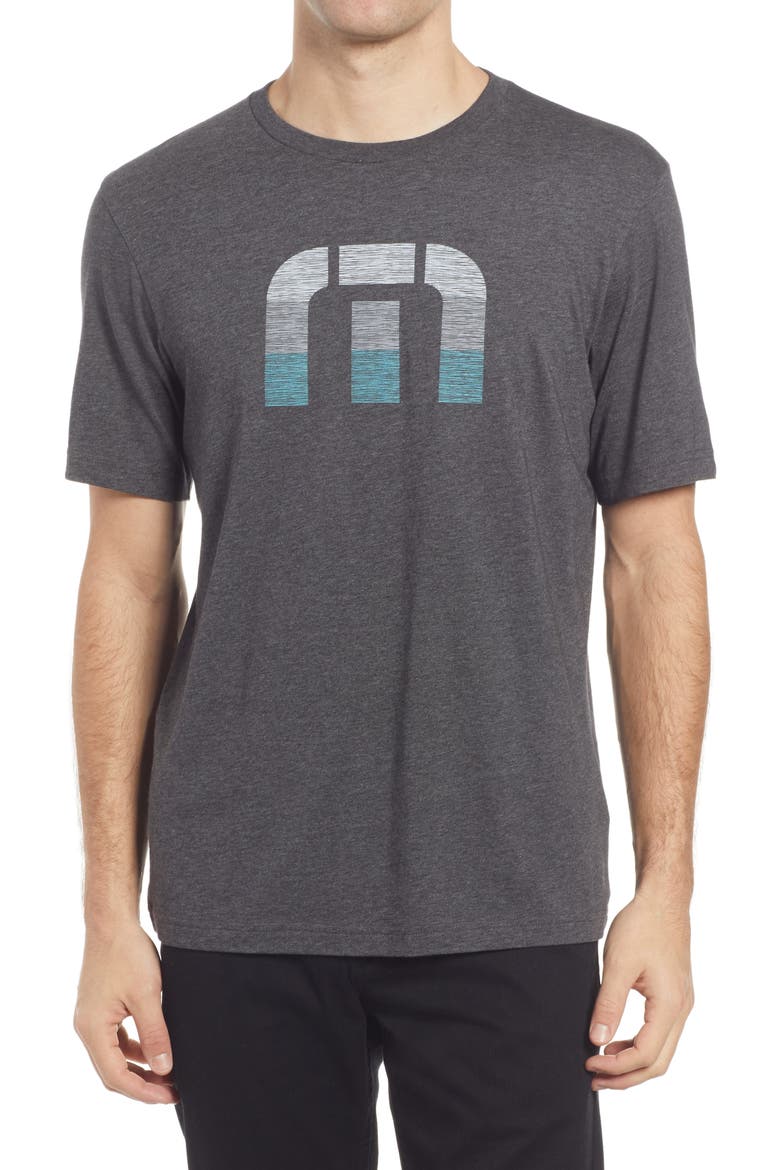 Buttered Rum Men's Graphic Tee, Main, color, HEATHER GREY PINSTRIPE