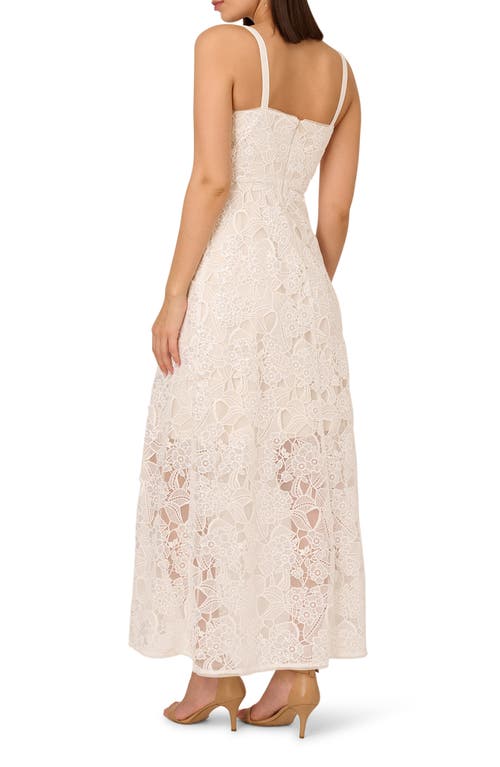 ADRIANNA PAPELL ADRIANNA PAPELL SEQUIN LACE COCKTAIL DRESS