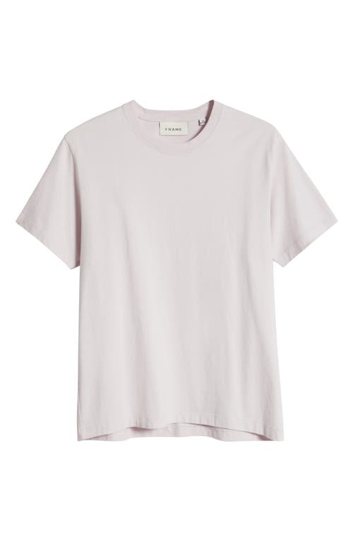 Frame Logo Cotton T-shirt In Light Pink