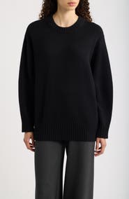 Eileen Fisher Organic Cotton & Recycled Cashmere Crewneck Sweater