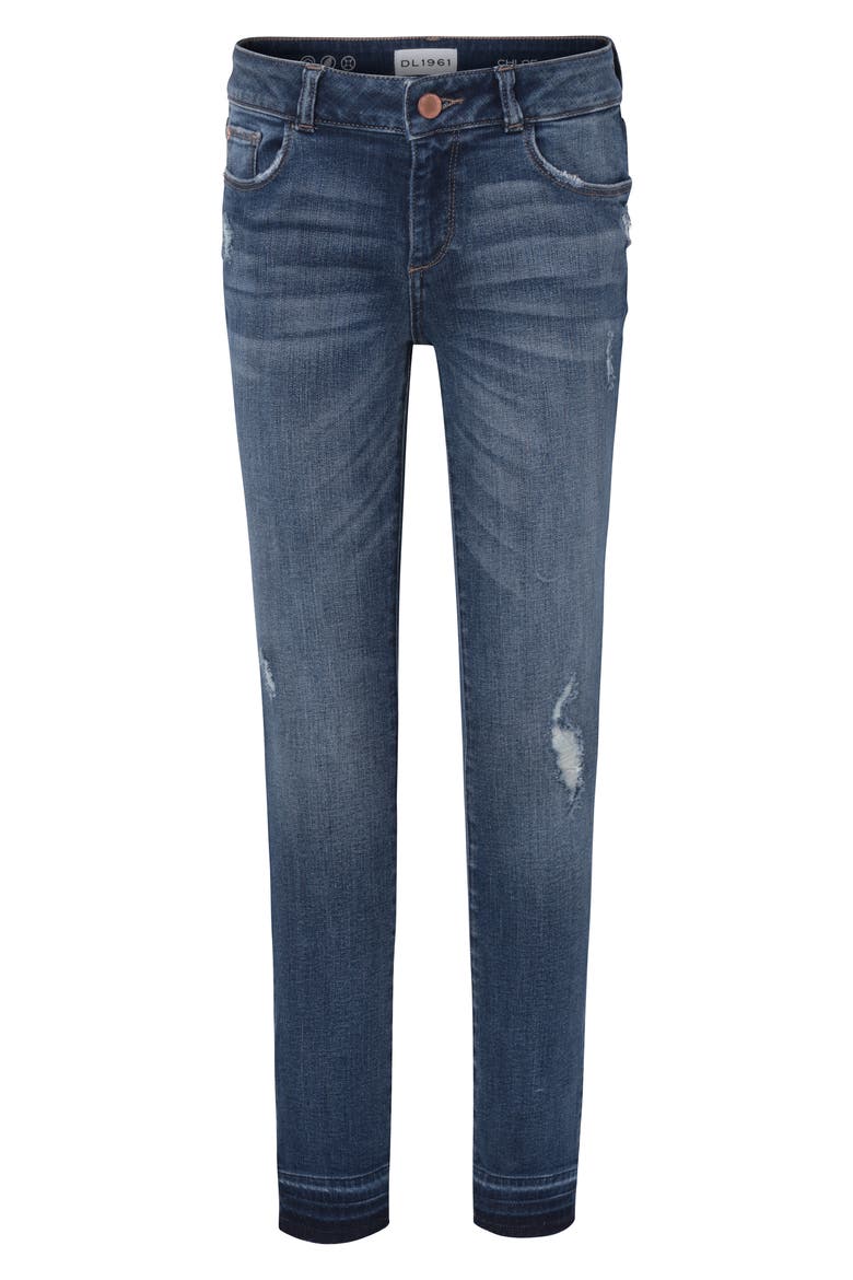 Distressed Skinny Jeans, Main, color, PRESTON