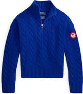 Polo Ralph Lauren Team USA Cable Stitch Half Zip Pullover