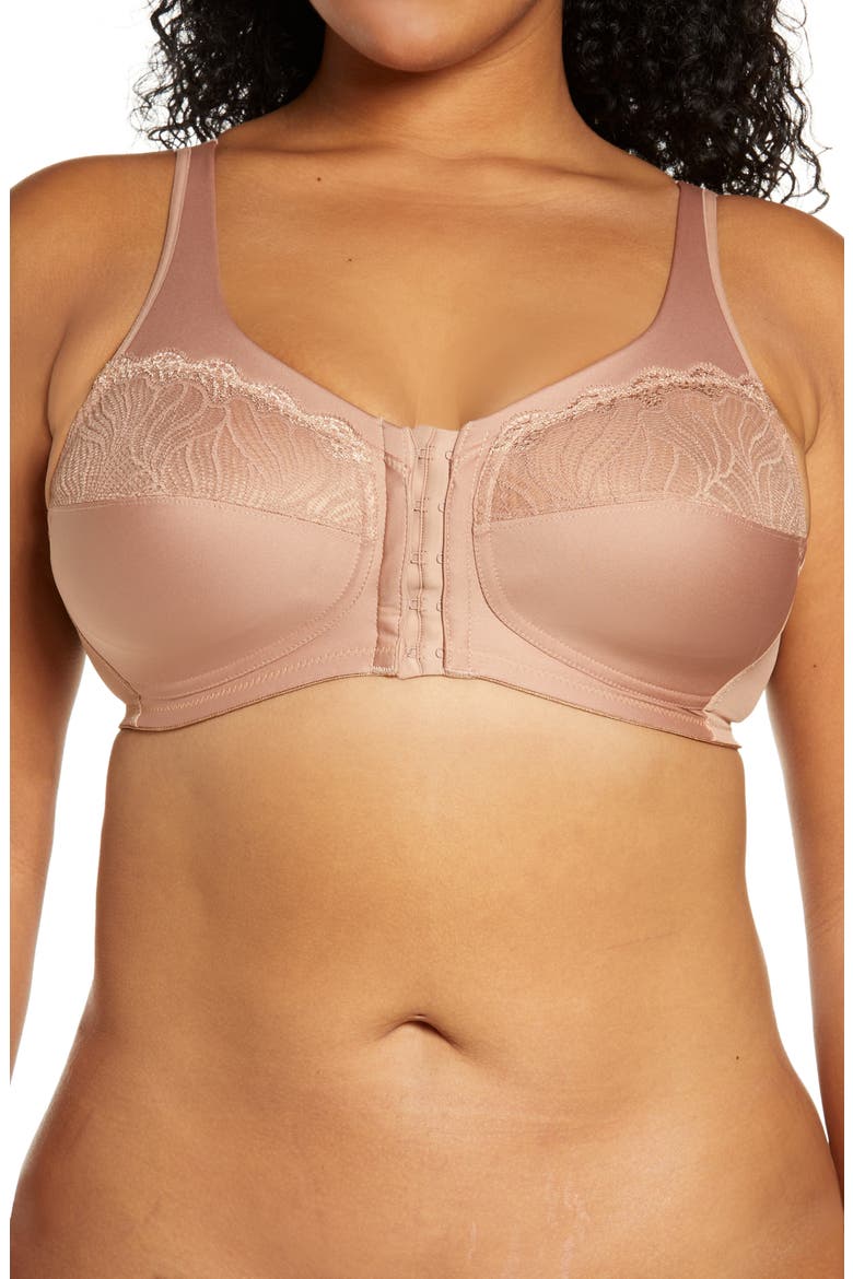 MagicLift® Front Close Full Figure Bra, Main, color, CAPPUCCINO