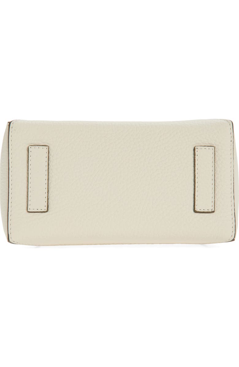 Strathberry Nano Mosaic Grained Leather Top Handle Bag, Alternate, color, Vanilla