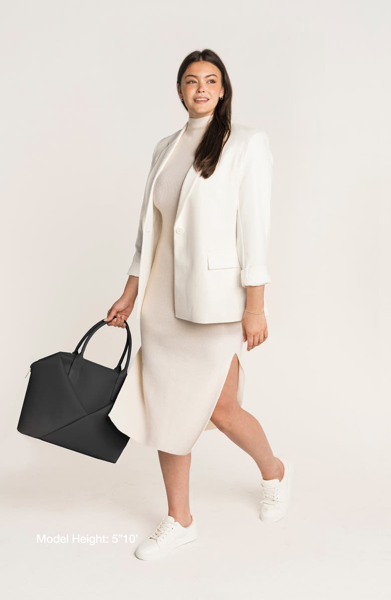 Lux and Nyx Origami Work Tote 15-Inch Laptop Tote Bag for Women, Alternate, color, Black + Gold