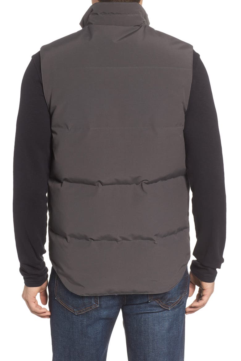 Garson Slim Fit Quilted Down Vest, Alternate, color, GRAPHITE