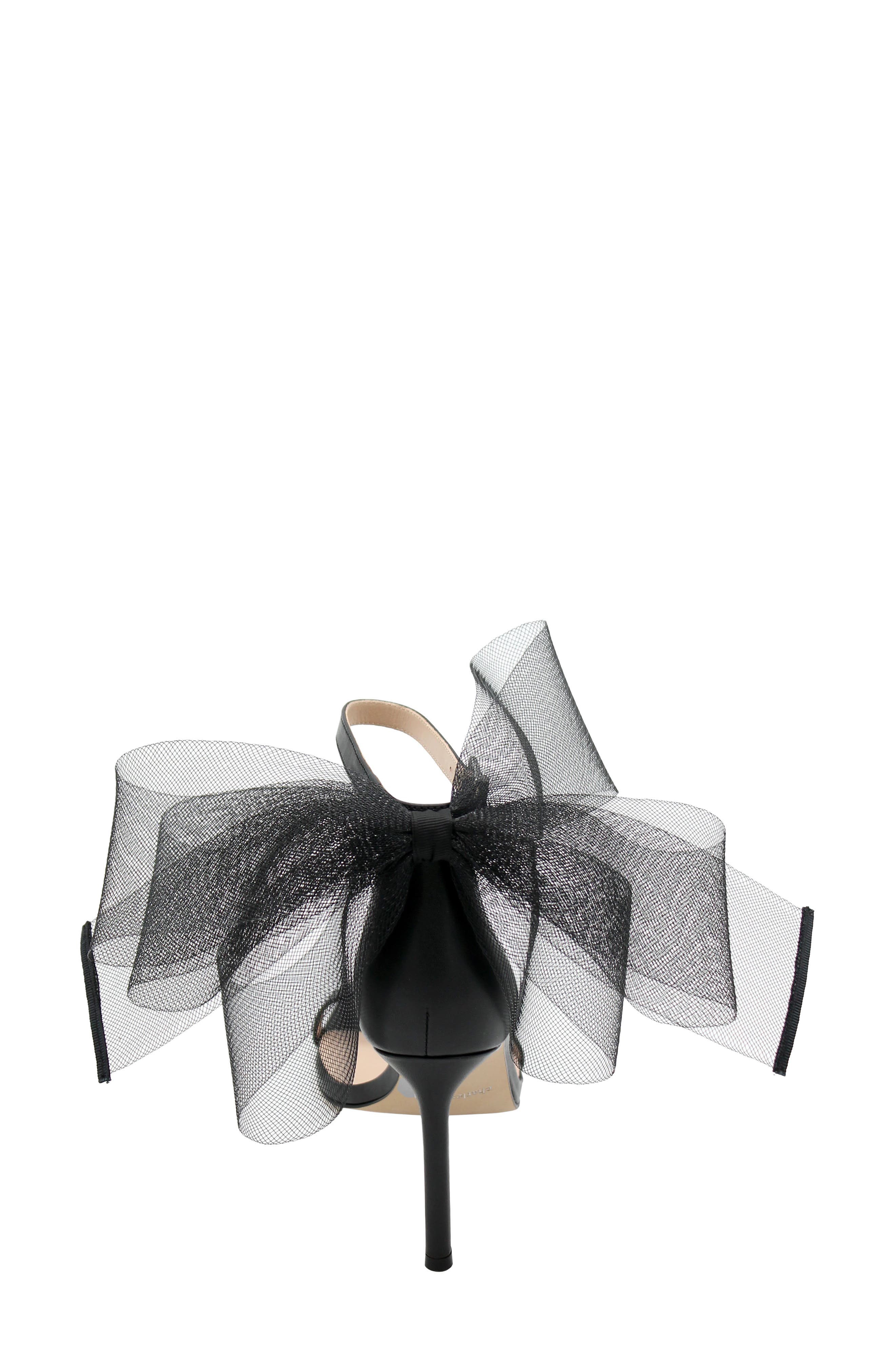 Charles David Emotional Tulle Bow Sandal, Alternate, color, 