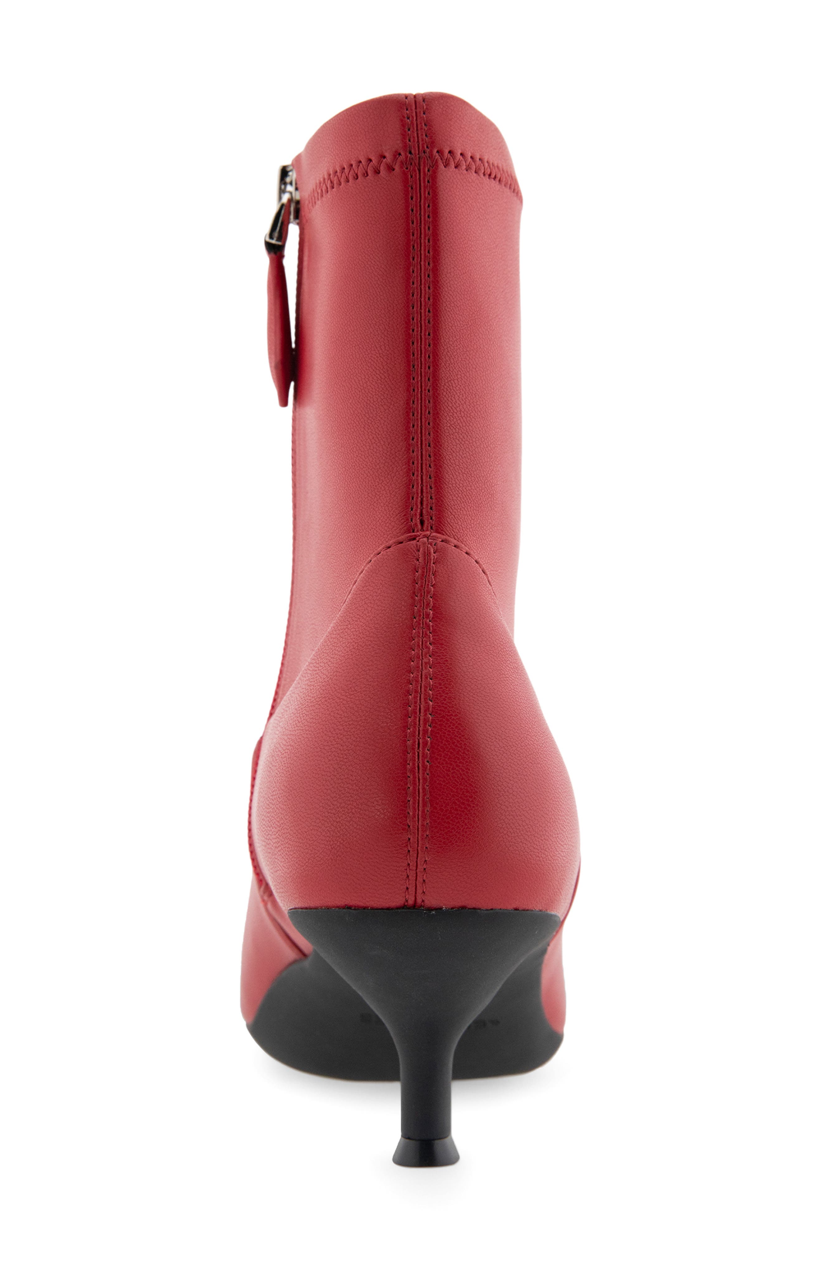 Aerosoles Lasko Kitten Heel Bootie, Alternate, color, Racing Red Stretch Smooth Faux