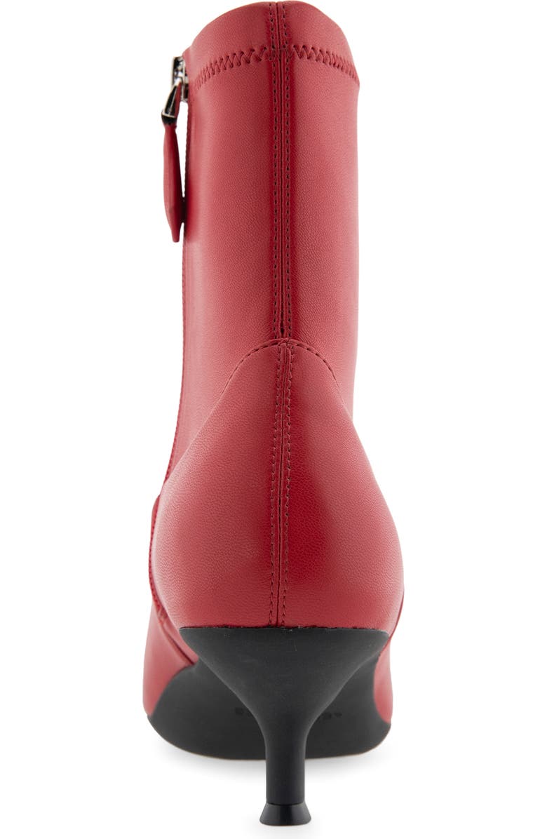Aerosoles Lasko Kitten Heel Bootie, Alternate, color, Racing Red Stretch Smooth Faux