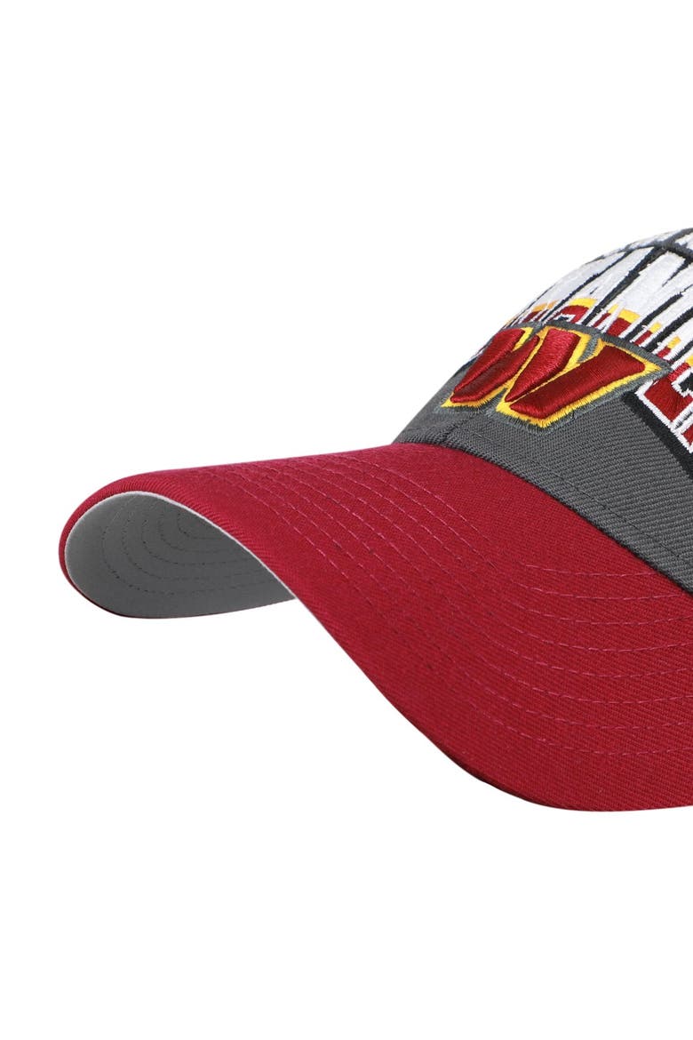 Men's '47 Charcoal Washington Commanders Split Block MVP Adjustable Hat, Alternate, color, Charcoal