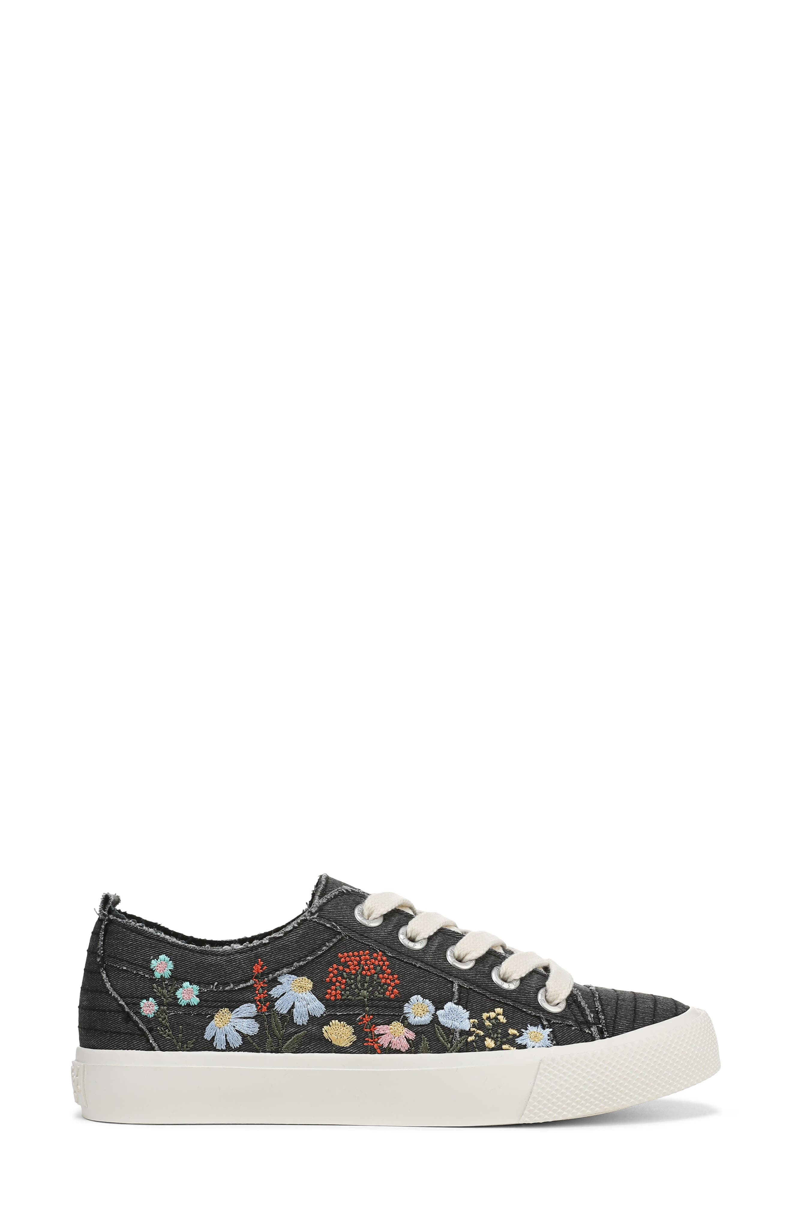 Vivid Sneaker, Alternate, color, BLACK TWILL FABRIC
