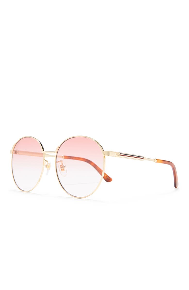 Gucci 58mm Round Sunglasses, Alternate, color,
